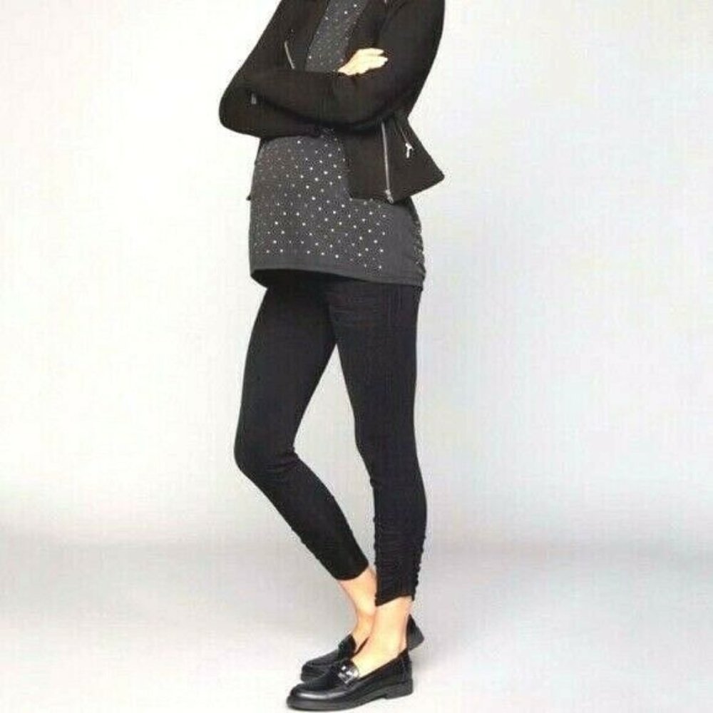NWT Joes Jeans MATERNITY Flawless The Charlie High Rise Ankle Black  Sz 25